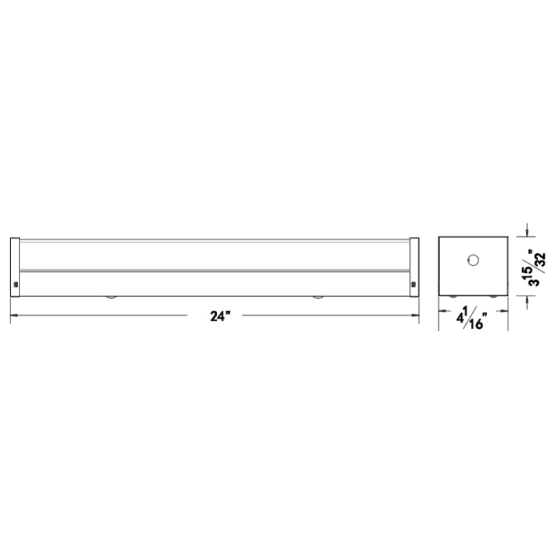 LVL 2FT 17W LED Strip Light, 4000K, 1900 Lumens, 120-277V