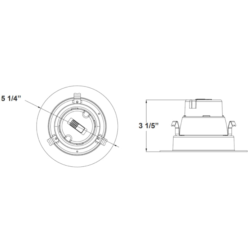 RDL4 4" 8W LED Recessed Downlight, CCT
