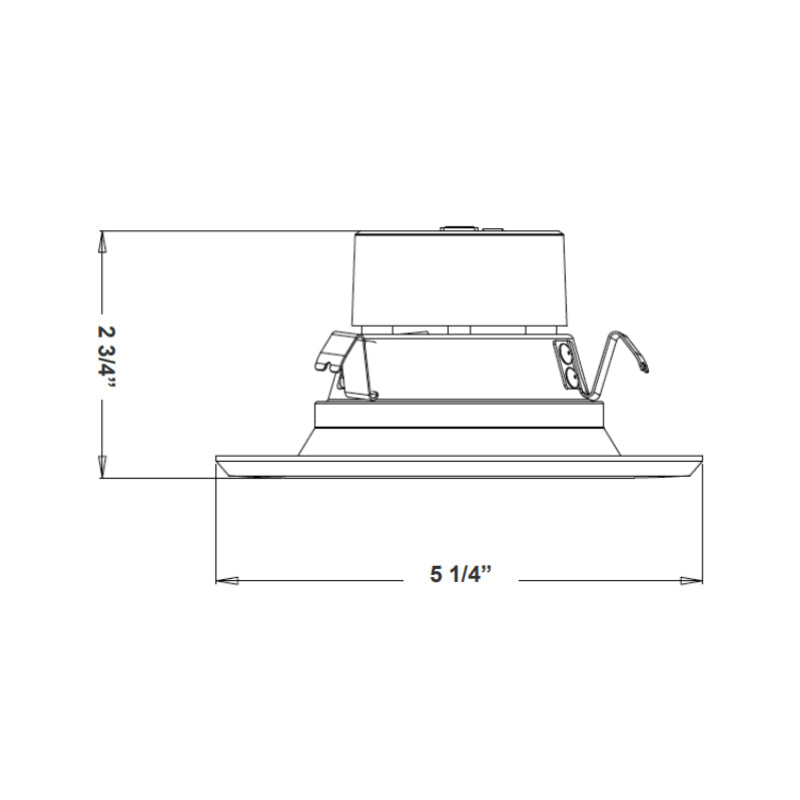 RDL4-ST 4" 10W LED Smooth Recessed Trim, CCT