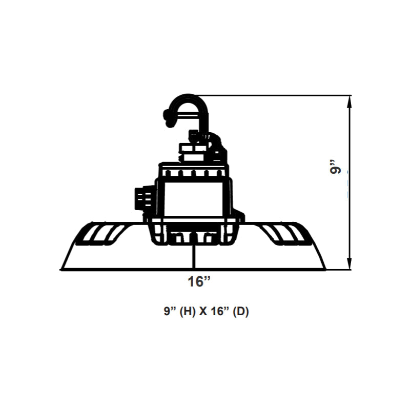 UHX  LED UFO High Bay, CCT/Wattage Selector, Up to 29900 Lumens, Dimmable, 120-277V