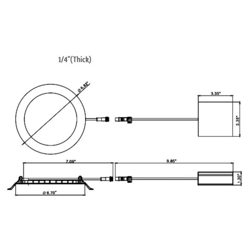 RSL6 6" LED Ultra Slim Recessed Light  CCT Selectable