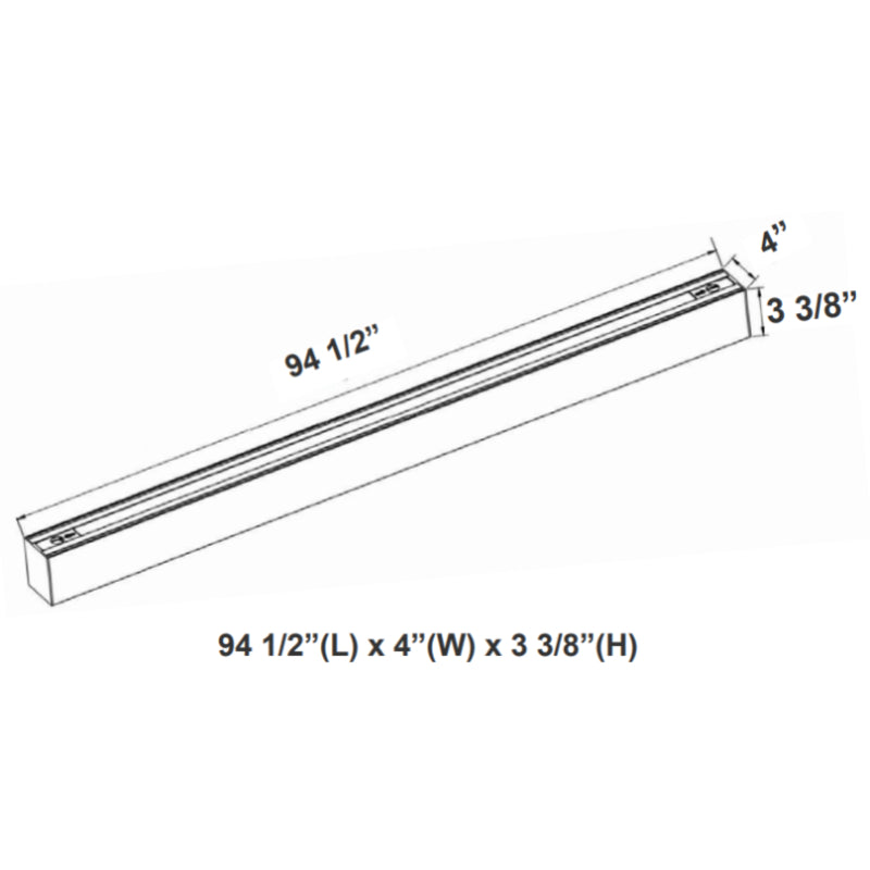 SCX4 8FT 80W LED Linkable Linear Light, CCT