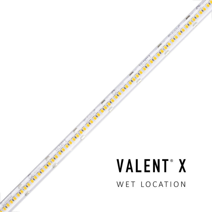 VALENT X Wet location 4.6W/ft LED Tape Light, 24V, 100-ft, 3500K