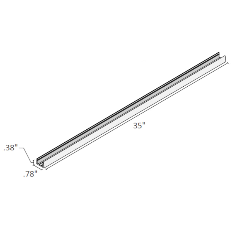 NEON BLAZE Top Bending, 35" Mounting Channel