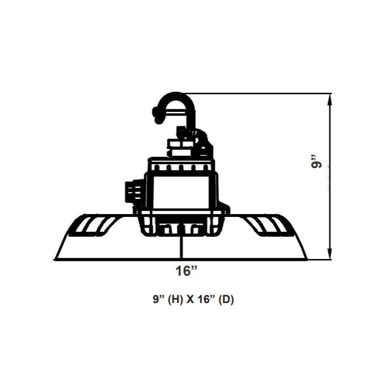 UHX 100W/150W/200W/230W LED UFO High Bay, CCT, 480V