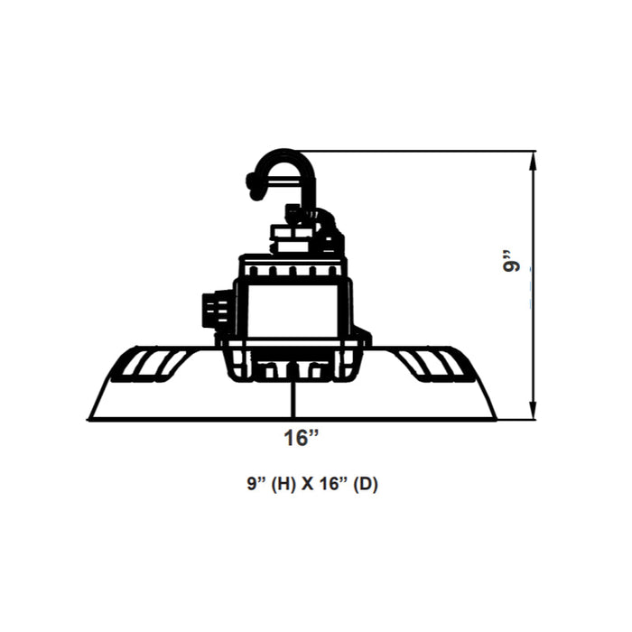 UHX 100W/150W/200W/230W LED UFO High Bay, CCT, 480V