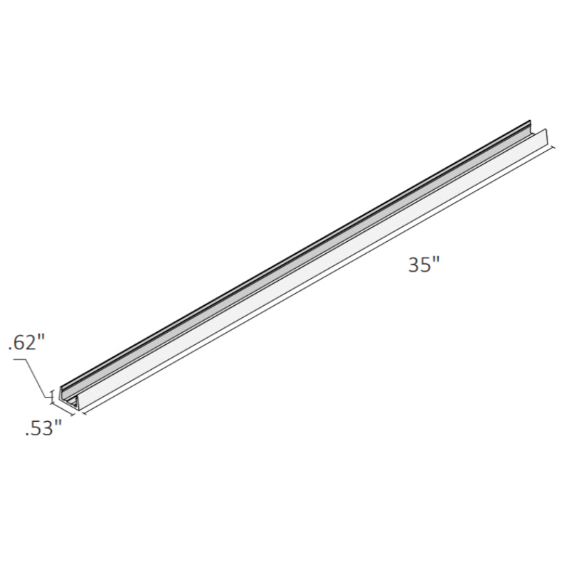 NEON BLAZE Side Bending, 35" Mounting Channel