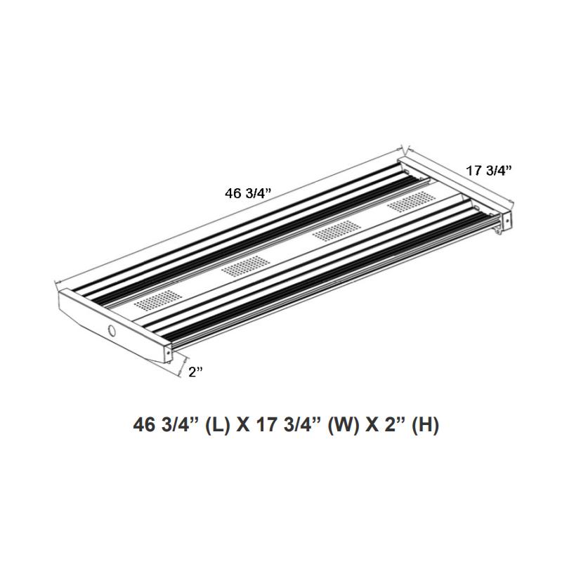LLHB4 300W LED Linear High Bay, 46500 Lumens, Dimmable,  120-277V