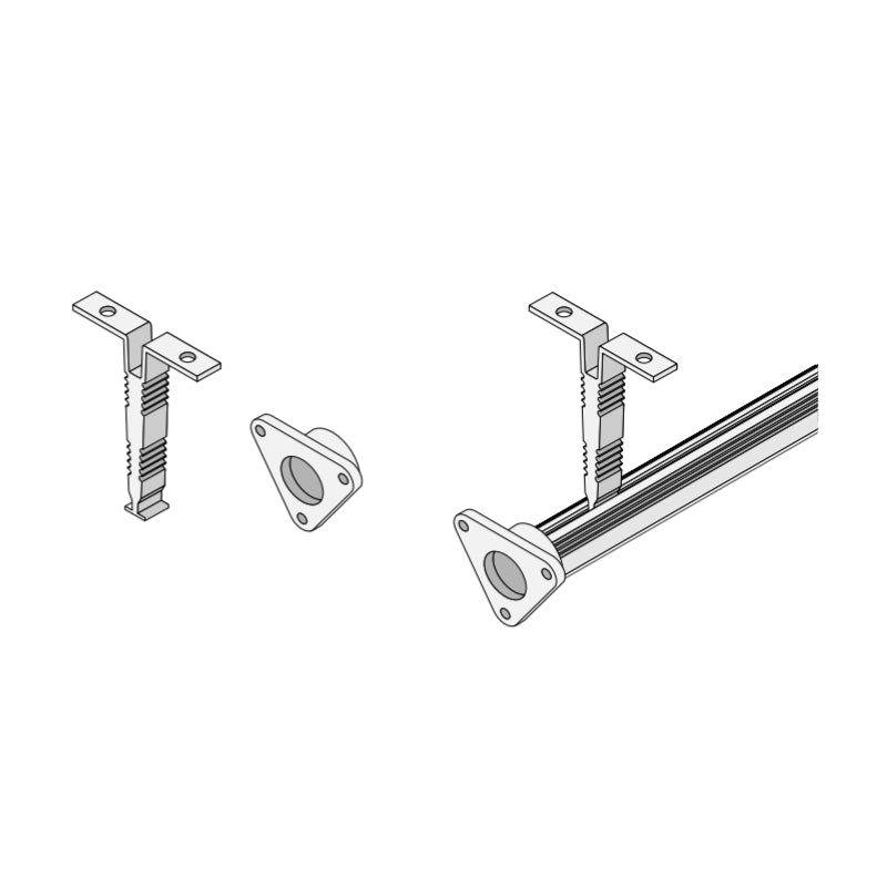 CHROMAPATH 79" Closet Rod Channel Bundle