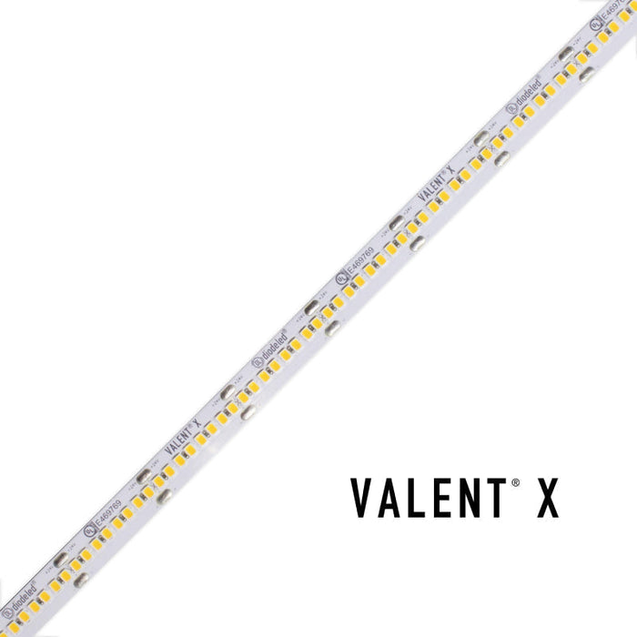 VALENT X 800 7.2W/ft Tight-Pitch LED Tape Light, 24V, 16-ft, 5000K
