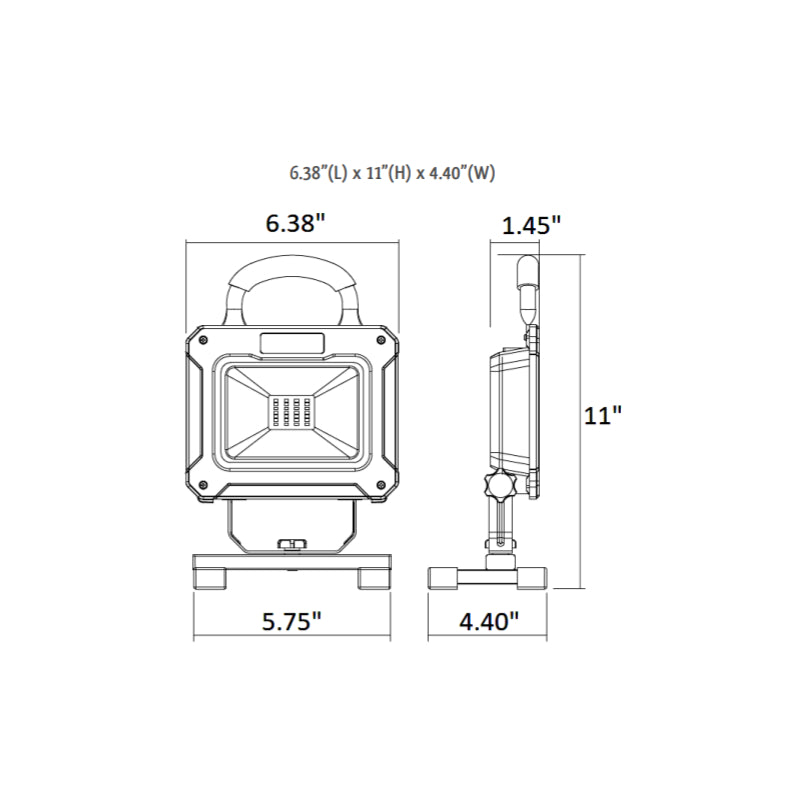WL-EZCG 10W LED Work Light, 5000K