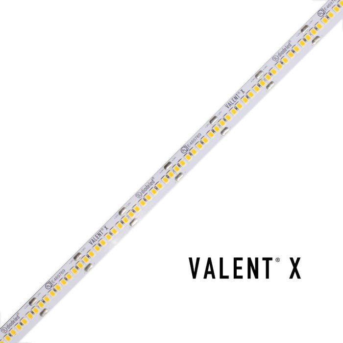 VALENT X 500 4.6W/ft Tight-Pitch LED Tape Light, 24V, 100-ft, 2400K