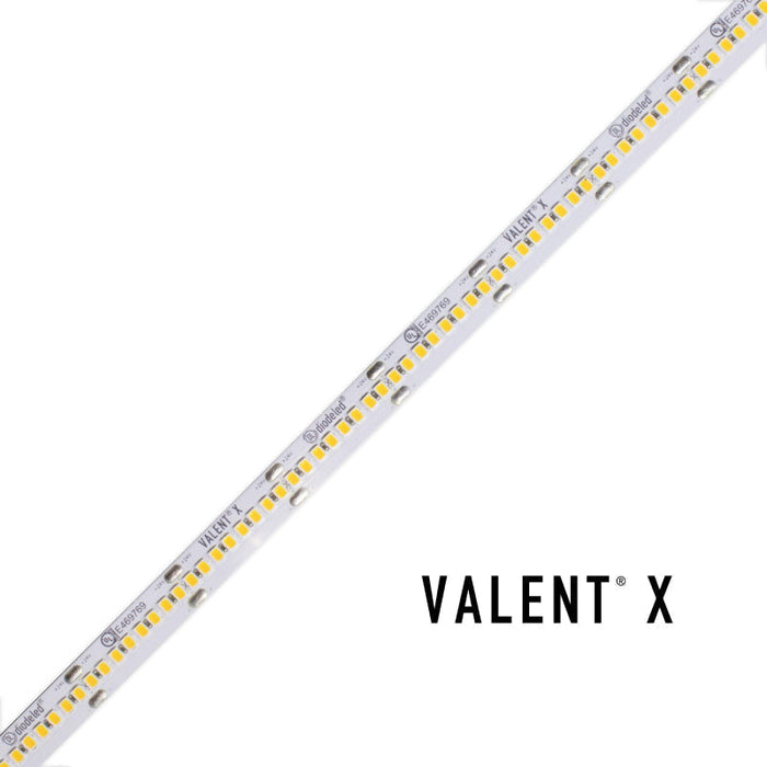 VALENT X 500 4.6W/ft Tight-Pitch LED Tape Light, 24V, 100-ft, 2700K