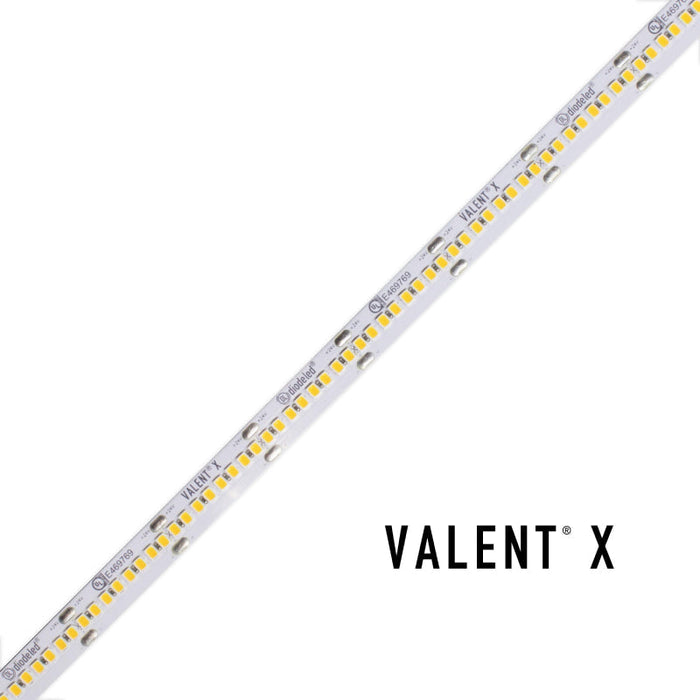 VALENT X 100 1W/ft Tight-Pitch LED Tape Light, 24V, 16-ft, 2700K
