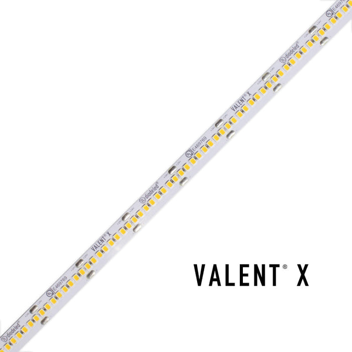 VALENT X 200 1.9W/ft Tight-Pitch LED Tape Light, 24V, 16-ft, 2700K