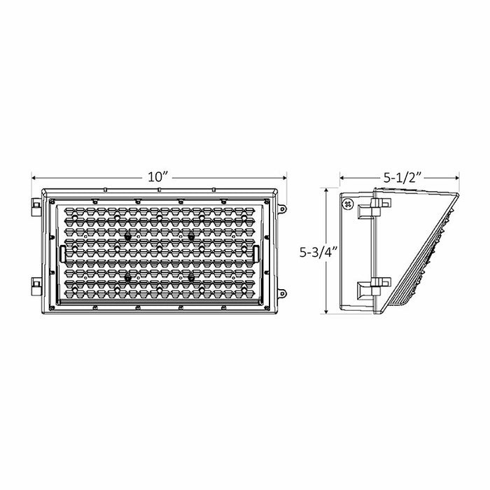 WML2 28W LED Non-Cutoff Second Generation Wall Packs - Small