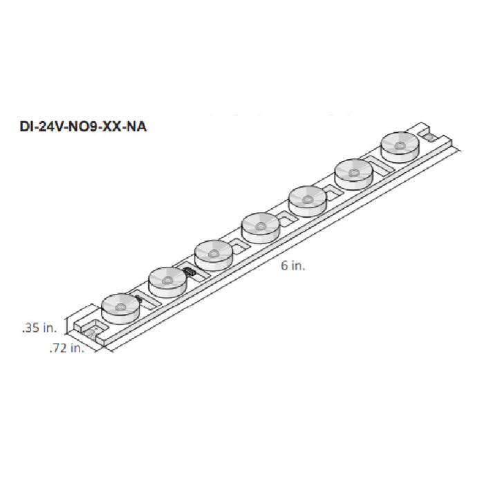 Diode LED OPTICS 24V LED Flexible Strip Light, Narrow Angle