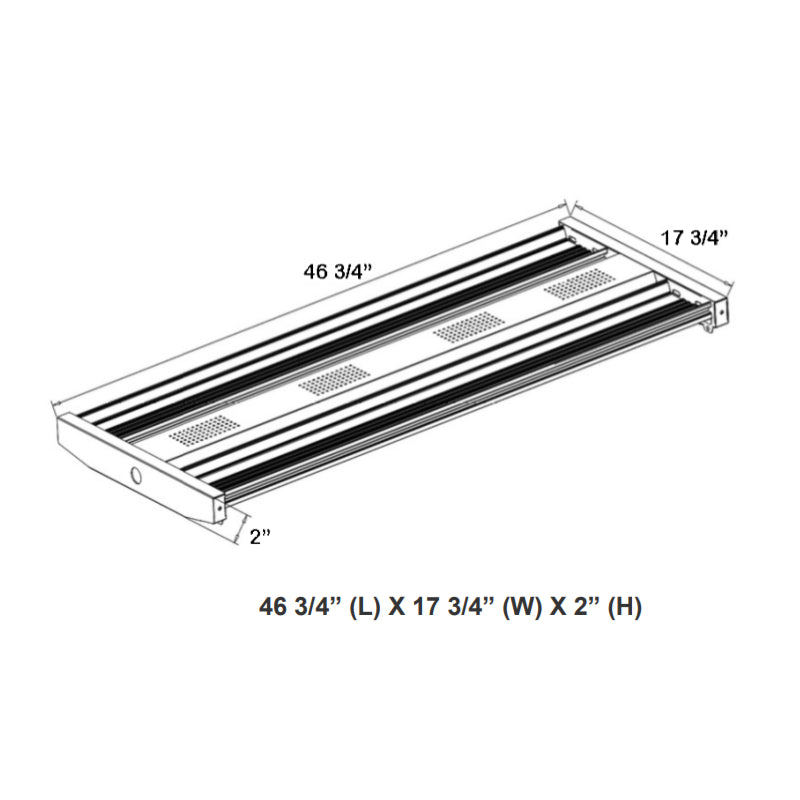 LLHB4 200W/250W/300W LED Linear High Bay , Up to 46500 Lumens, Dimmable, 120-277V