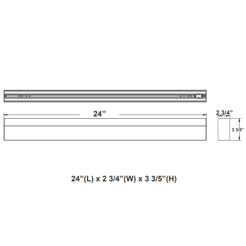 SCX 2FT 20W LED Linkable Linear Light, CCT, Drop Lens