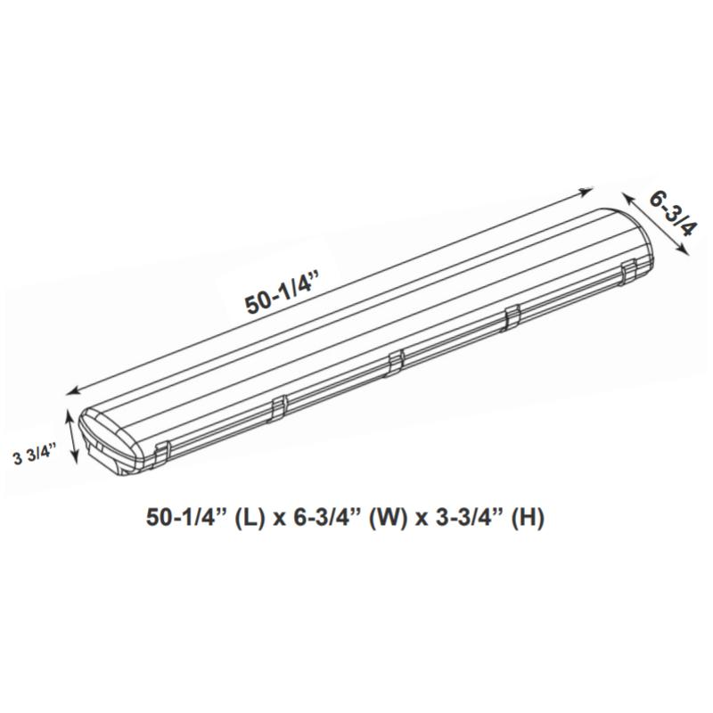 LLVT 4FT 75W LED Linear Vapor Light, CCT
