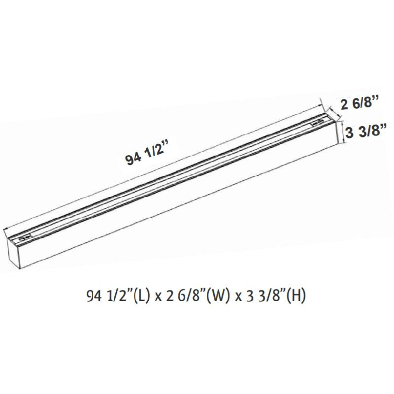 SCX 8FT 80W LED Indirect Linear Light, CCT