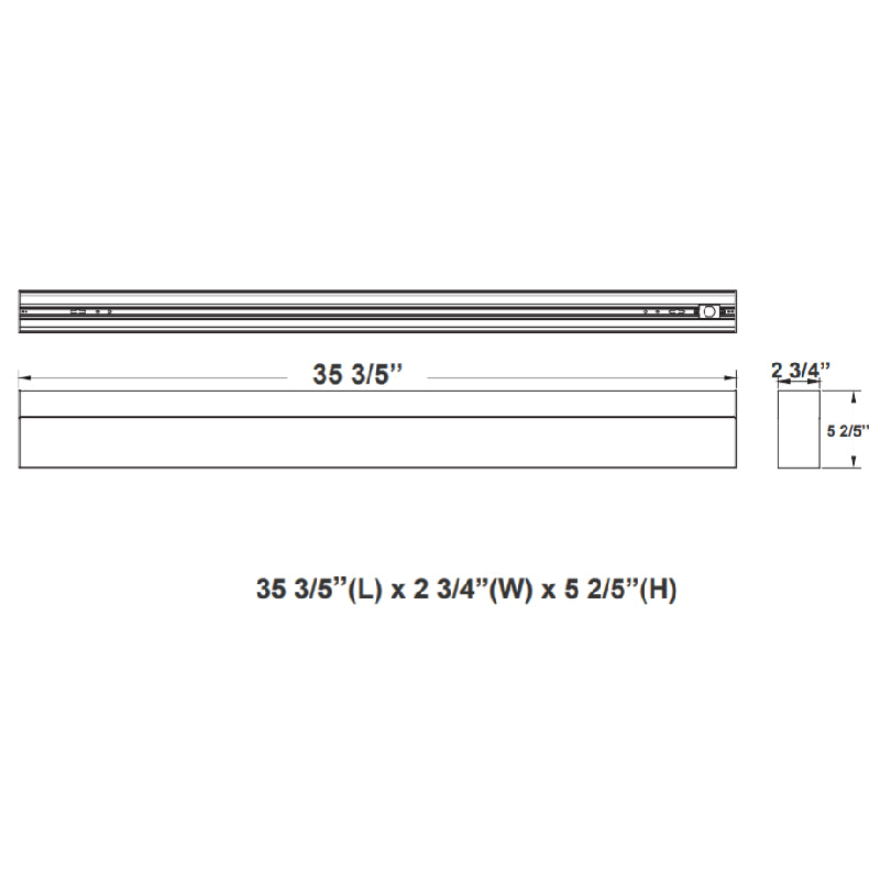 SCX 3FT 30W LED Linkable Linear Light, CCT, Drop Lens