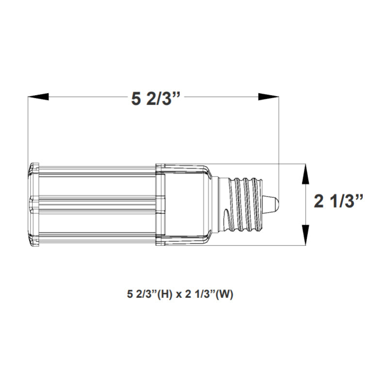 CL-EHL 18W LED Corn Bulb, E26 Base, 5000K