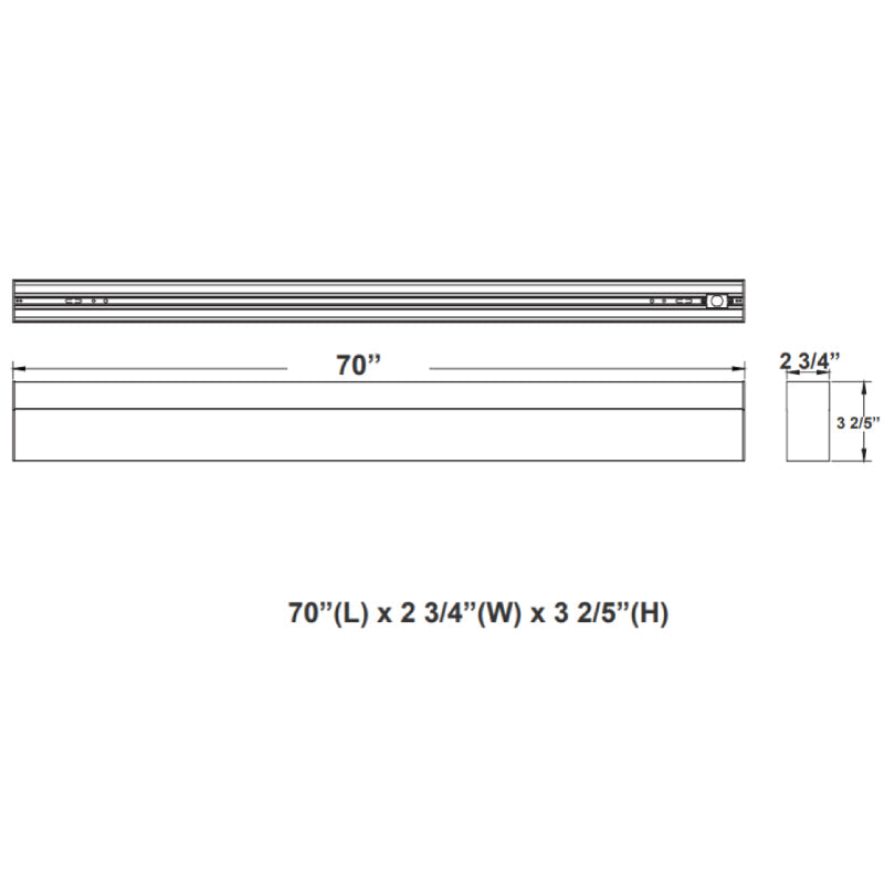 SCX 6FT LED Linear Lights, CCT, Drop Lens