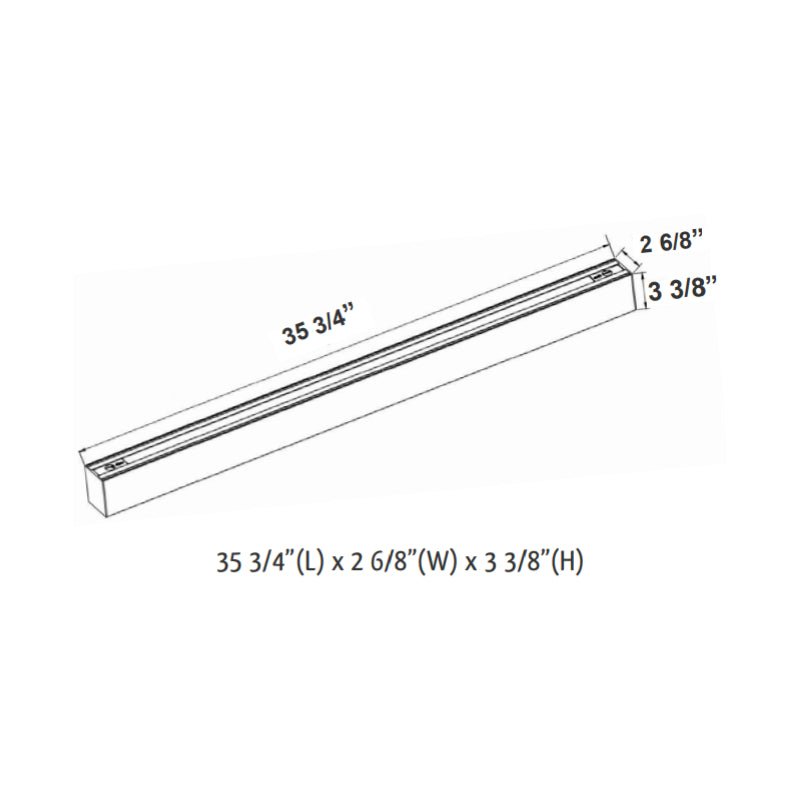 SCX 3FT 30W LED Indirect Linear Light, CCT