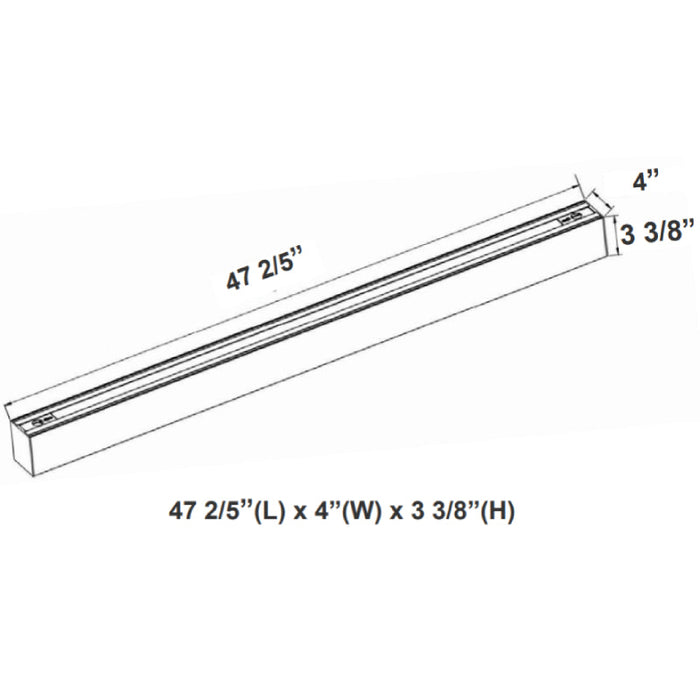 SCX4 4FT 40W LED Wall Wash Linear Light, CCT