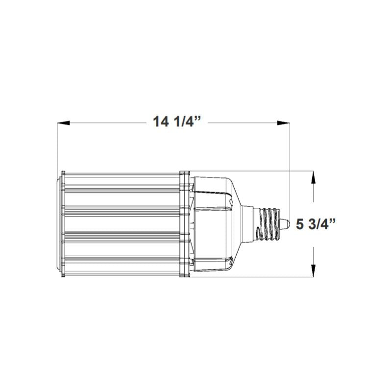 CL-EHL 200W LED Corn Bulb, E39 Base, 5000K, 480V