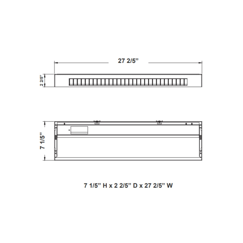 WCLP 2FT 25W LED Perforated Wall Light, CCT