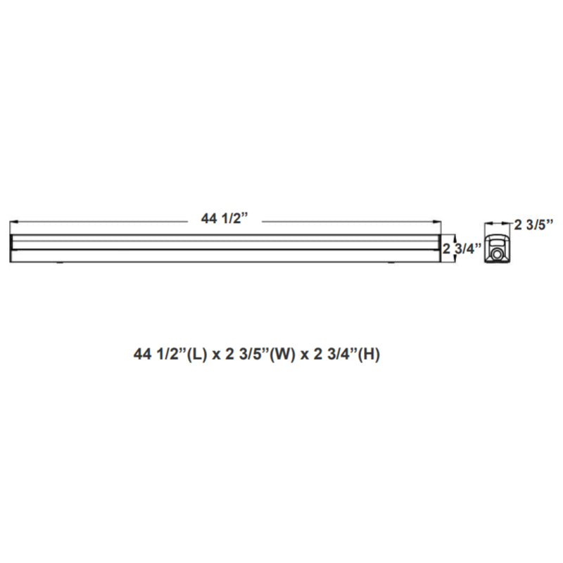 LSS 4FT 24W/27W/30W/34W LED Strip Light, CCT Selector, 4420 Lumens, Dimmable. 120-277V