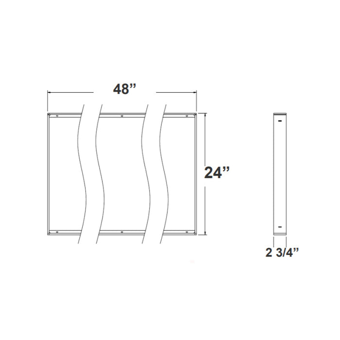 LPNG-SRFC-2X4 Surface Mounting Kit For 2X4 Panel