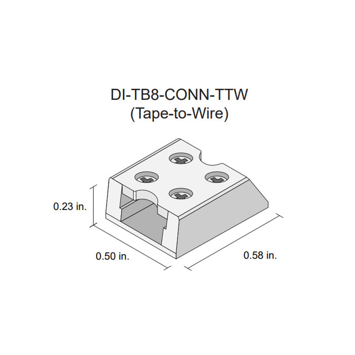 DI-TB8-CONN-TTW 8mm Tape To Wire Connector