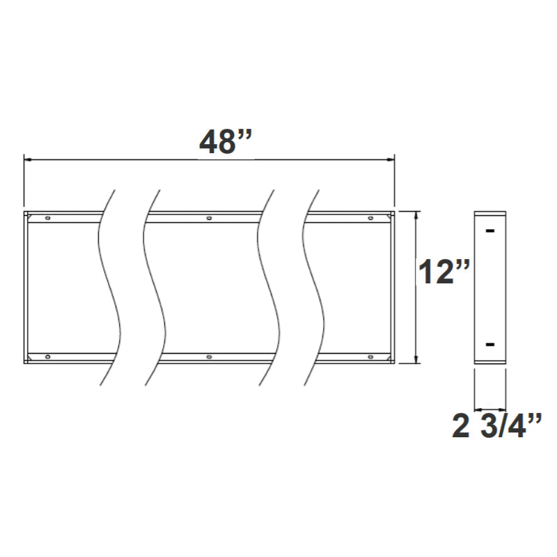 LPNG-SRFC-1X4 Surface Mounting Kit For 1X4 Panel