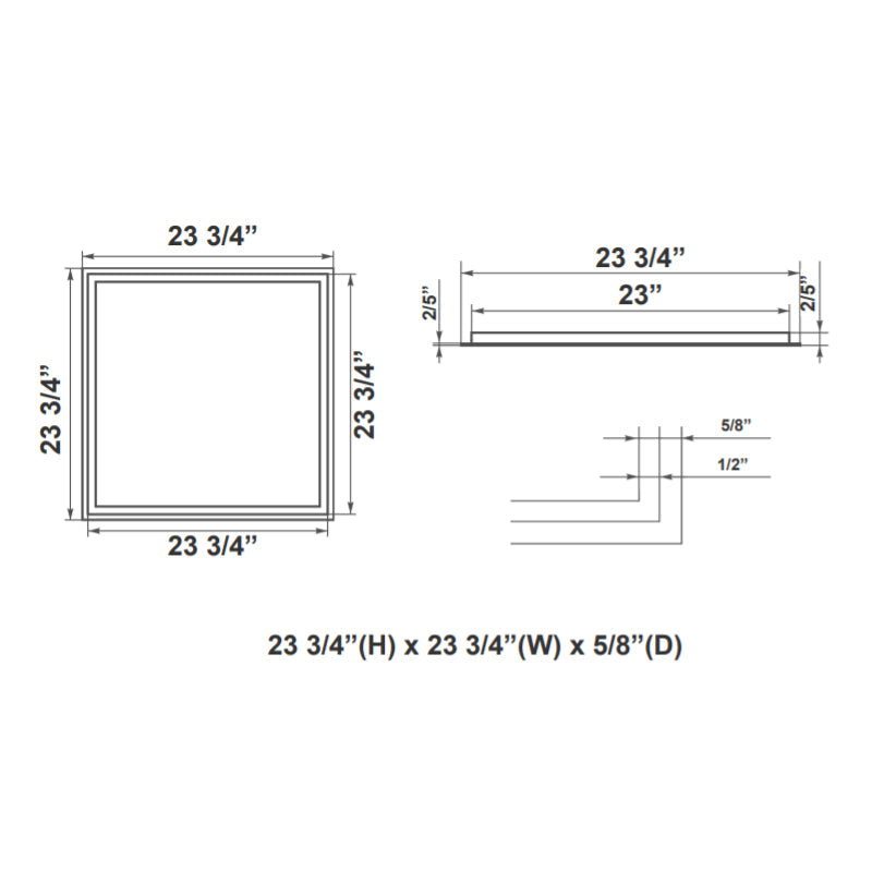 TGL 2x2 27W/35W/40W LED T-Bar Grid Light, CCT
