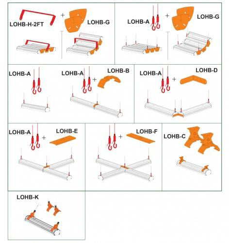 LOHB-K 1/2" NPT Threaded-Knuckle Adaptor (set of 2)