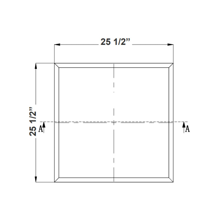 LPNG-RMK-2X2 Recessed Mounting Flange Kit For 2X2 Panel