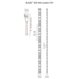 Diode LED BLAZE Wet Location 300 4.5W/ft LED Strip Light, 24V, 16ft, 5000K
