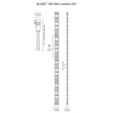 Diode LED BLAZE Wet Location 300 4.5W/ft LED Strip Light, 24V, 100ft, 5000K