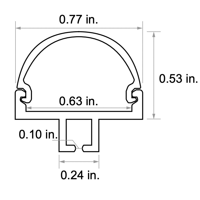 CHROMAPATH 48" Bundle Channel, Dome