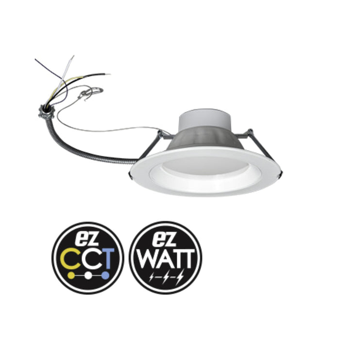 E4DL 4" LED 12W Commercial Downlight, CCT Selectable 120-277V Dimmable