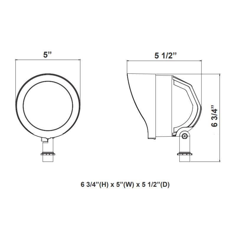 GL 24W LED Garden Flood Light, 5000K