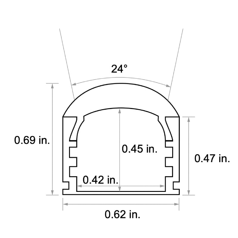CHROMAPATH 96" Bundle Channel, Grazer Narrow