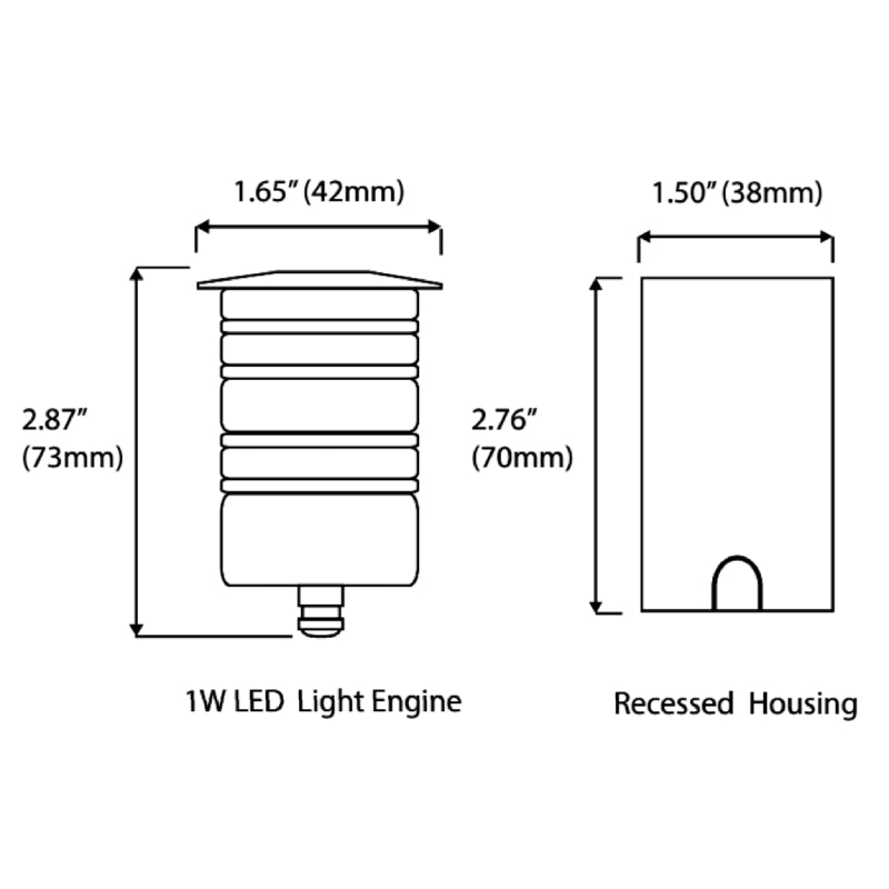 IGL-1W 12V LED In-Ground Light, 4000K