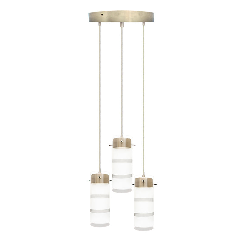 LCFB 3-lt LED Pendant with Round Canopy