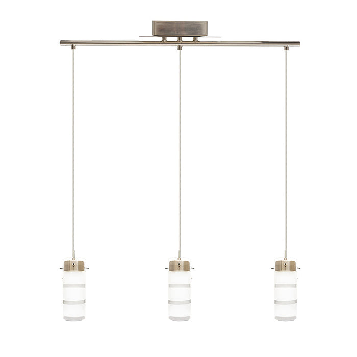 LCFB 3-lt LED Pendant with Straight Bar