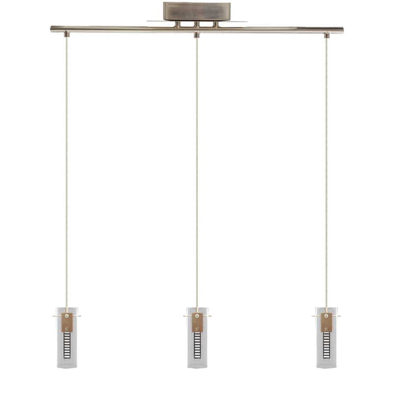 LCFH 3-lt LED Pendant with Straight Bar, CCT
