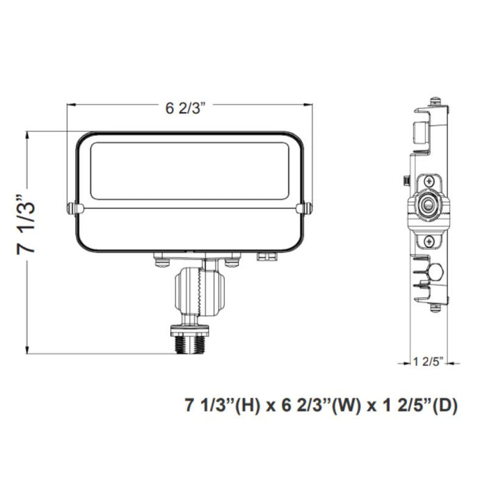 LFE 15W LED Flood Light with 1/2" Knuckle, 4000K